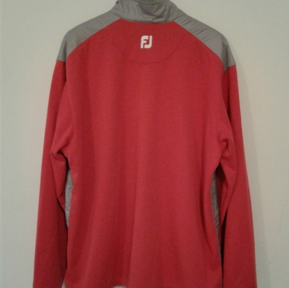 NEW FootJoy Golf Full-Zip Hybrid Jacket Red/Gray XL wind water resistant - Picture 2 of 8